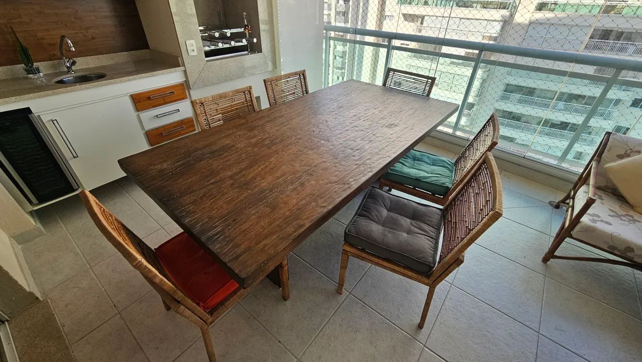 Mesa de madeira maciça - Foto 3