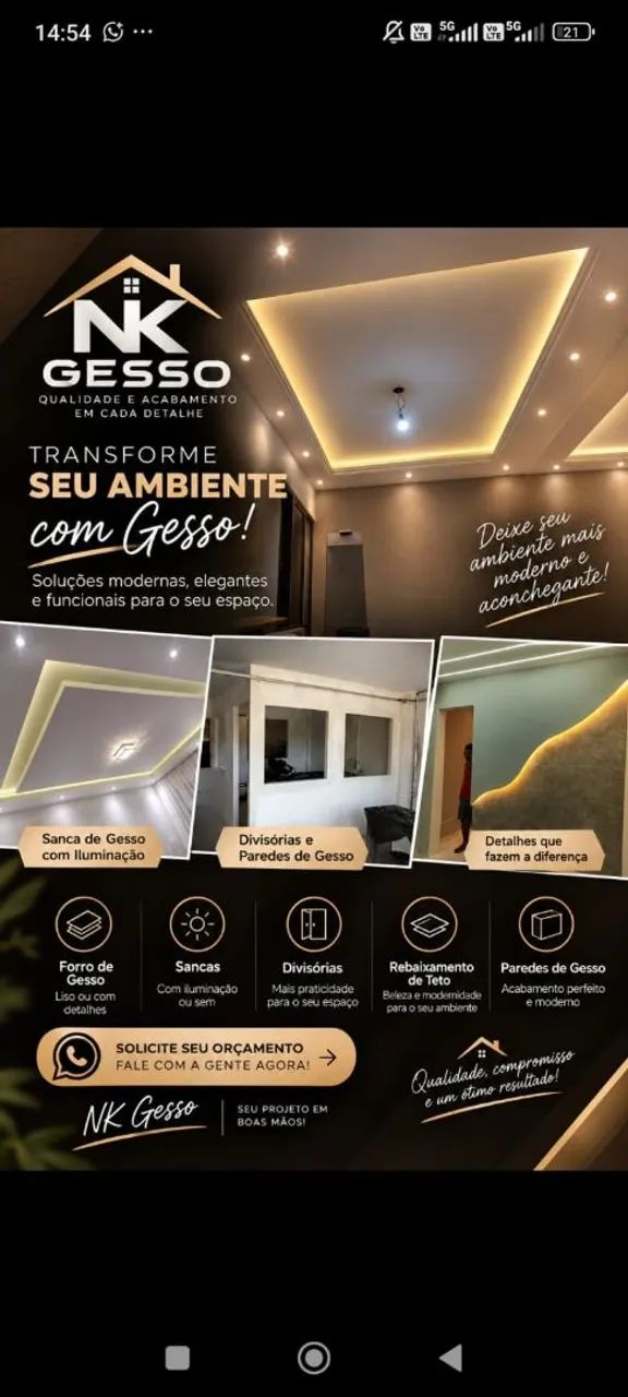 Gesseiro profissional 