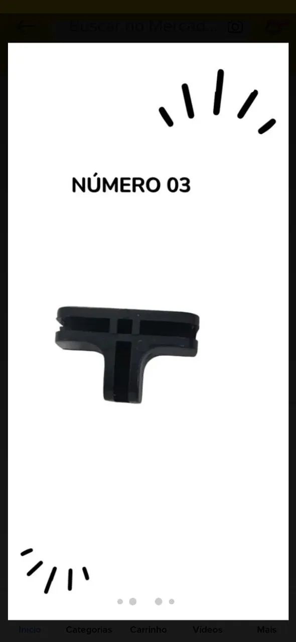 Pe conectivo de conectores casulo  para balcão de vidro/grade aramado - Foto 4