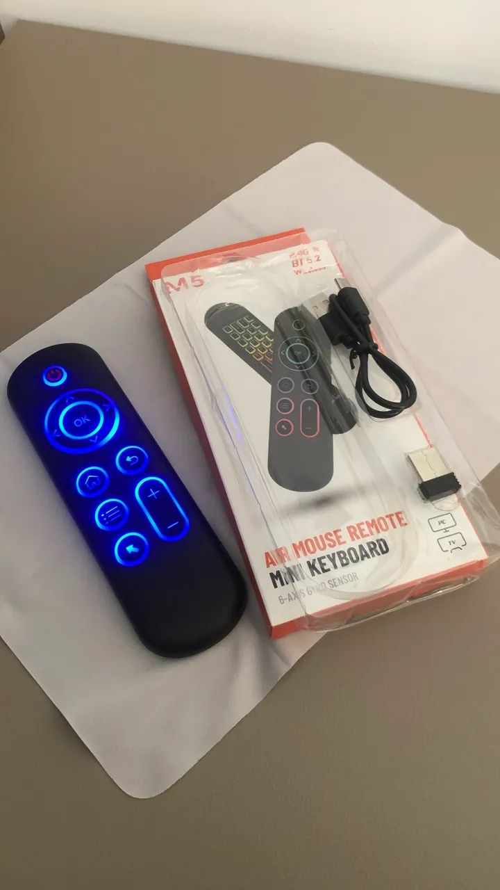 Controle Air Mouse M5 com Mini Teclado