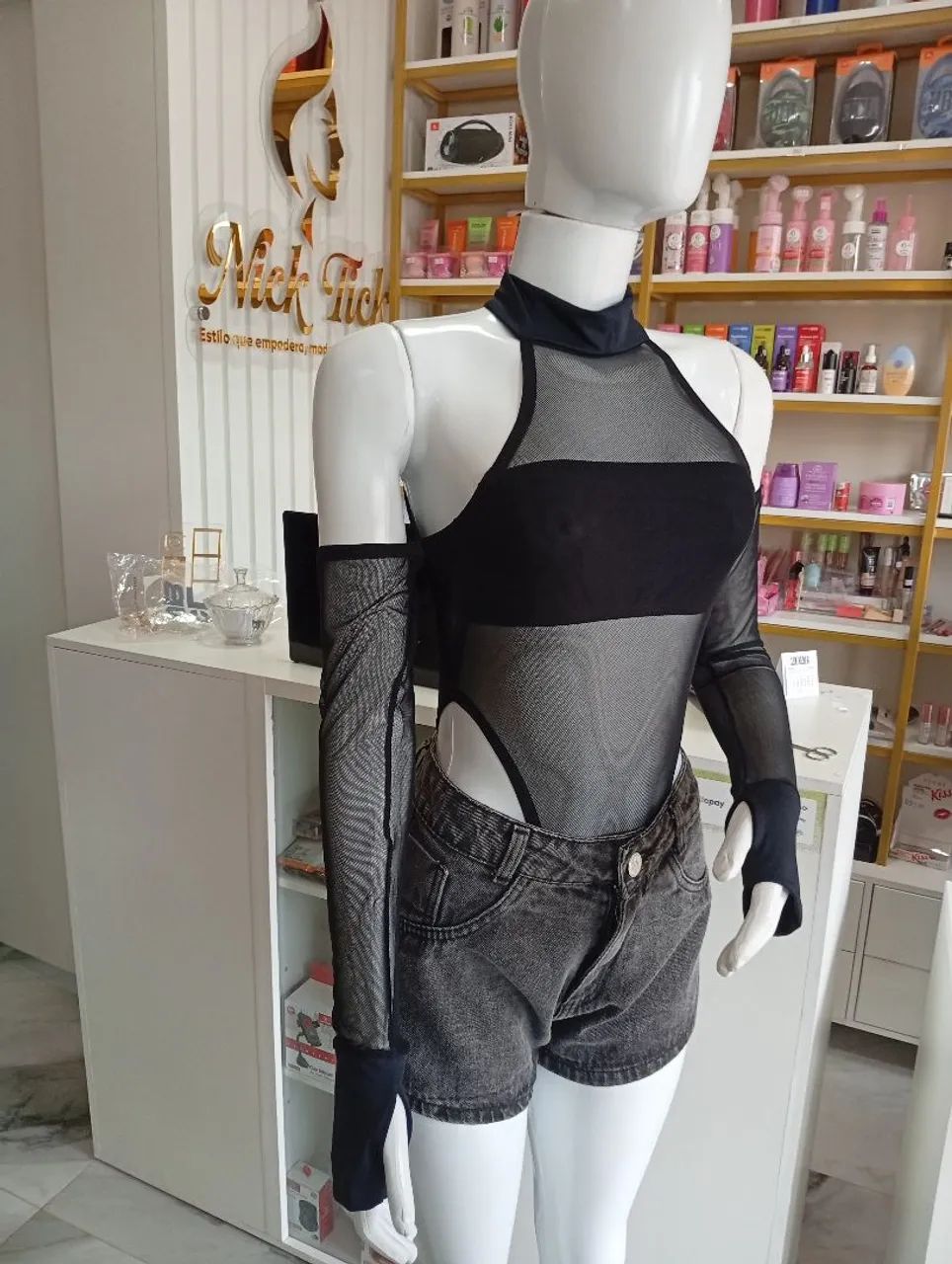 Body Moderno em tule e poliamida  - Foto 2