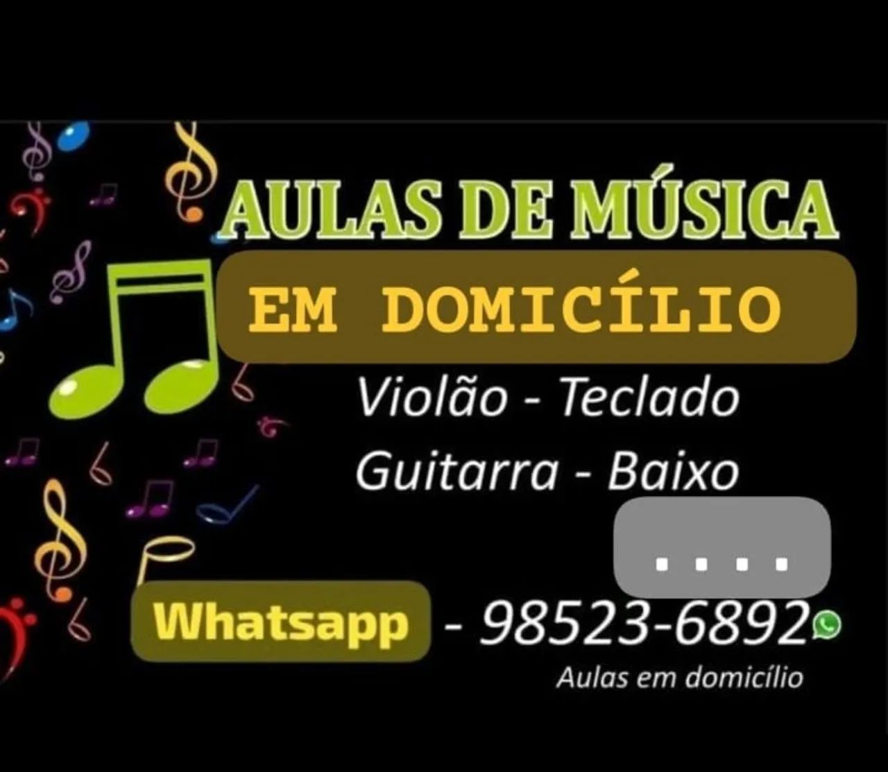 Aulas Violão teclado 