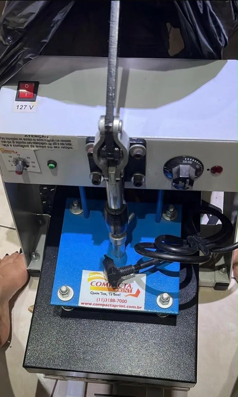 Prensa Térmica Plana Manual da Marca Compacta Print