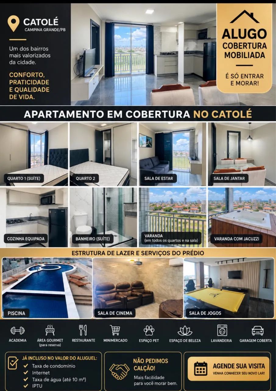 Alugo apt em cobertura