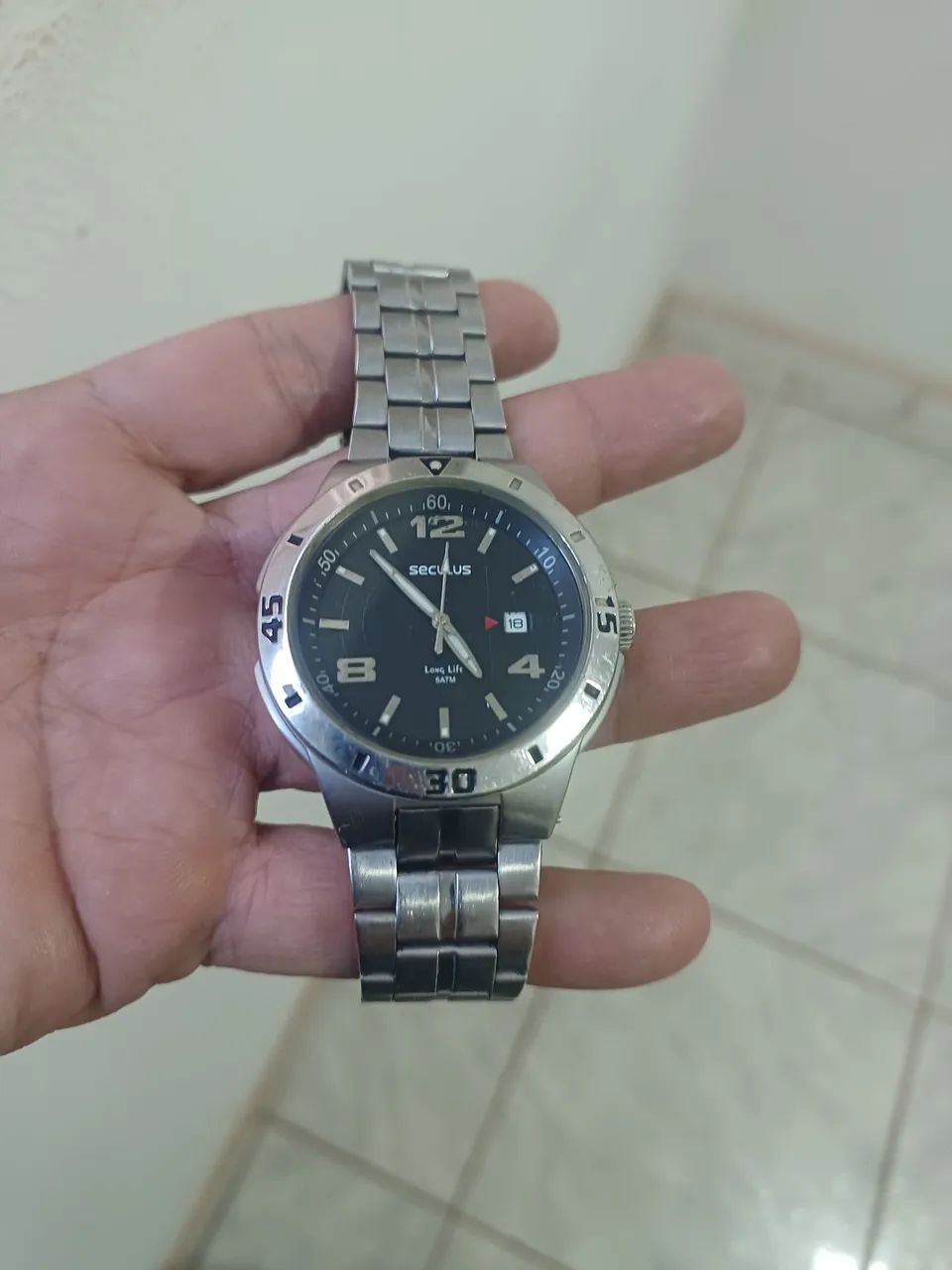 Relógio SECULUS LONG LIFE  de aço inox  - Foto 2