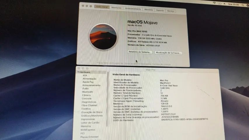Mac Pro 5,1 2010  Xeon 5690 12 Core 128GB RAM ATI 5770 - Foto 2