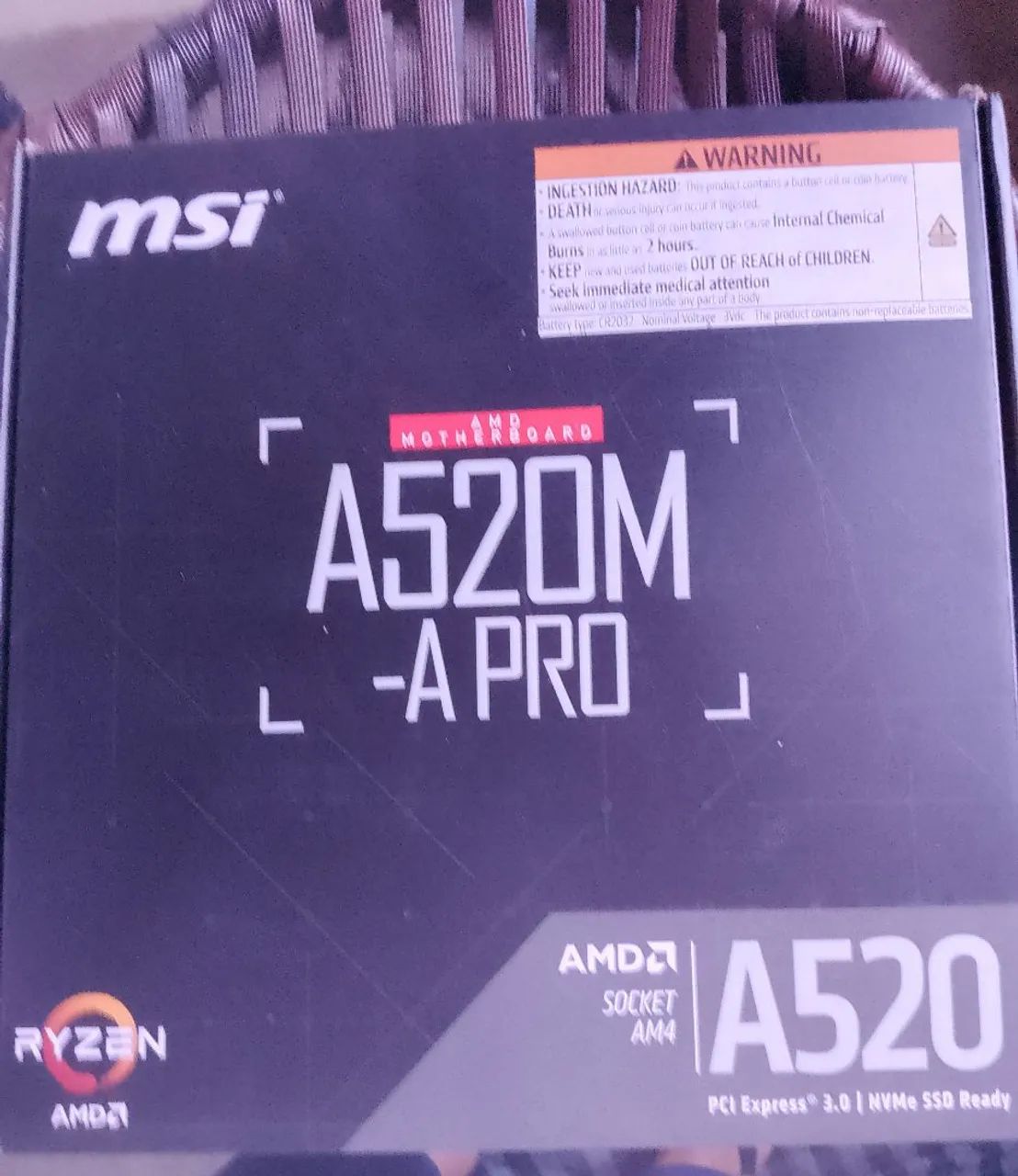 Placa mãe A520 M A-PRO Nova