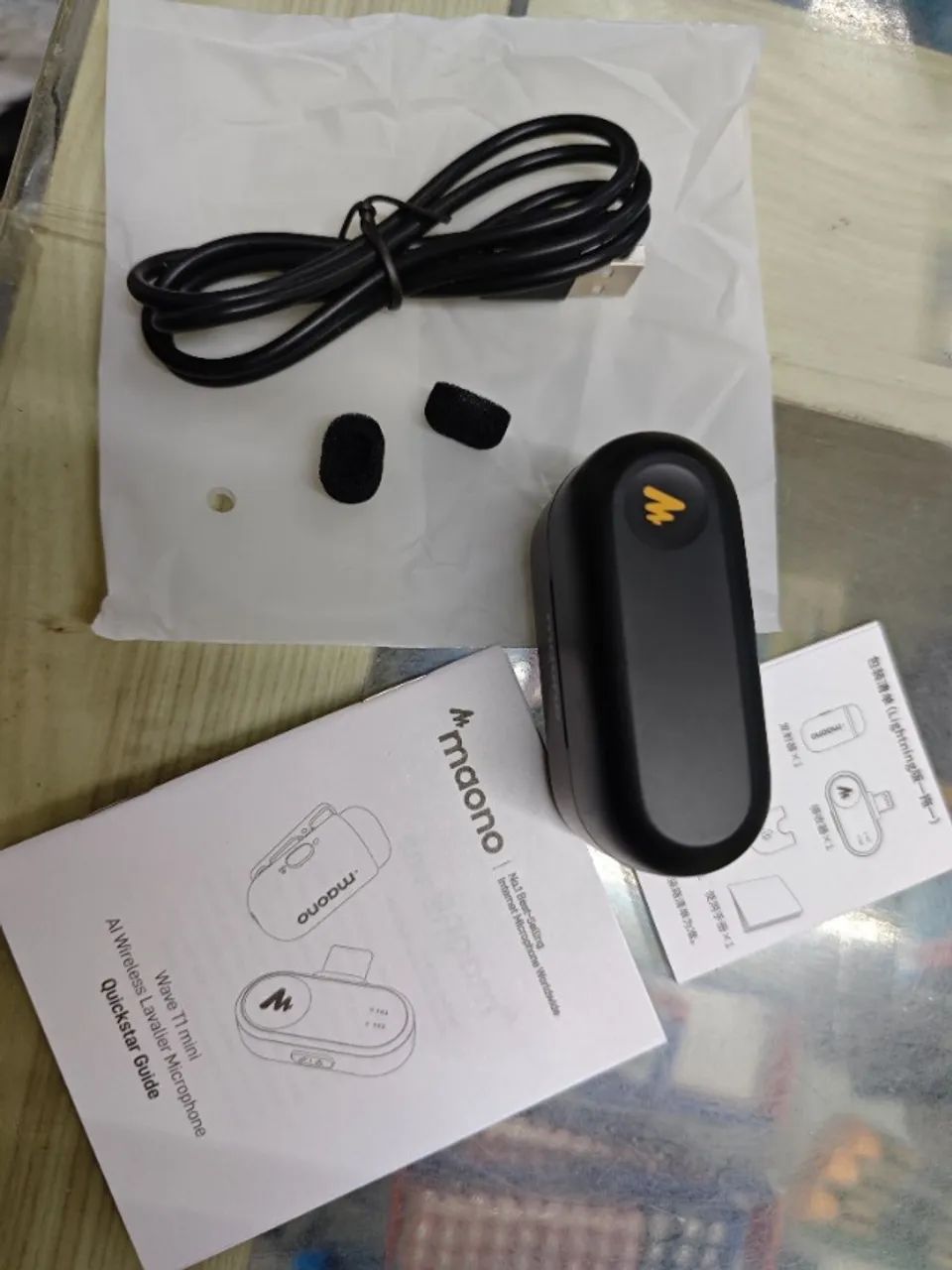 Microfone sem fio de lapela Maono T1 Mini Type-C - Foto 5