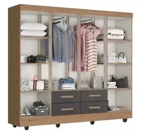 GUARDA ROUPA 8 PORTAS - Foto 2