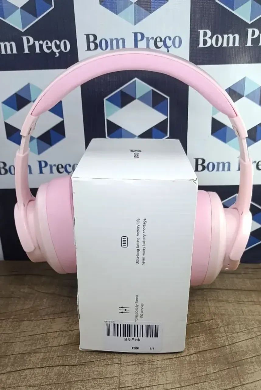Headphone Picun B8 rosa - novo - Foto 2