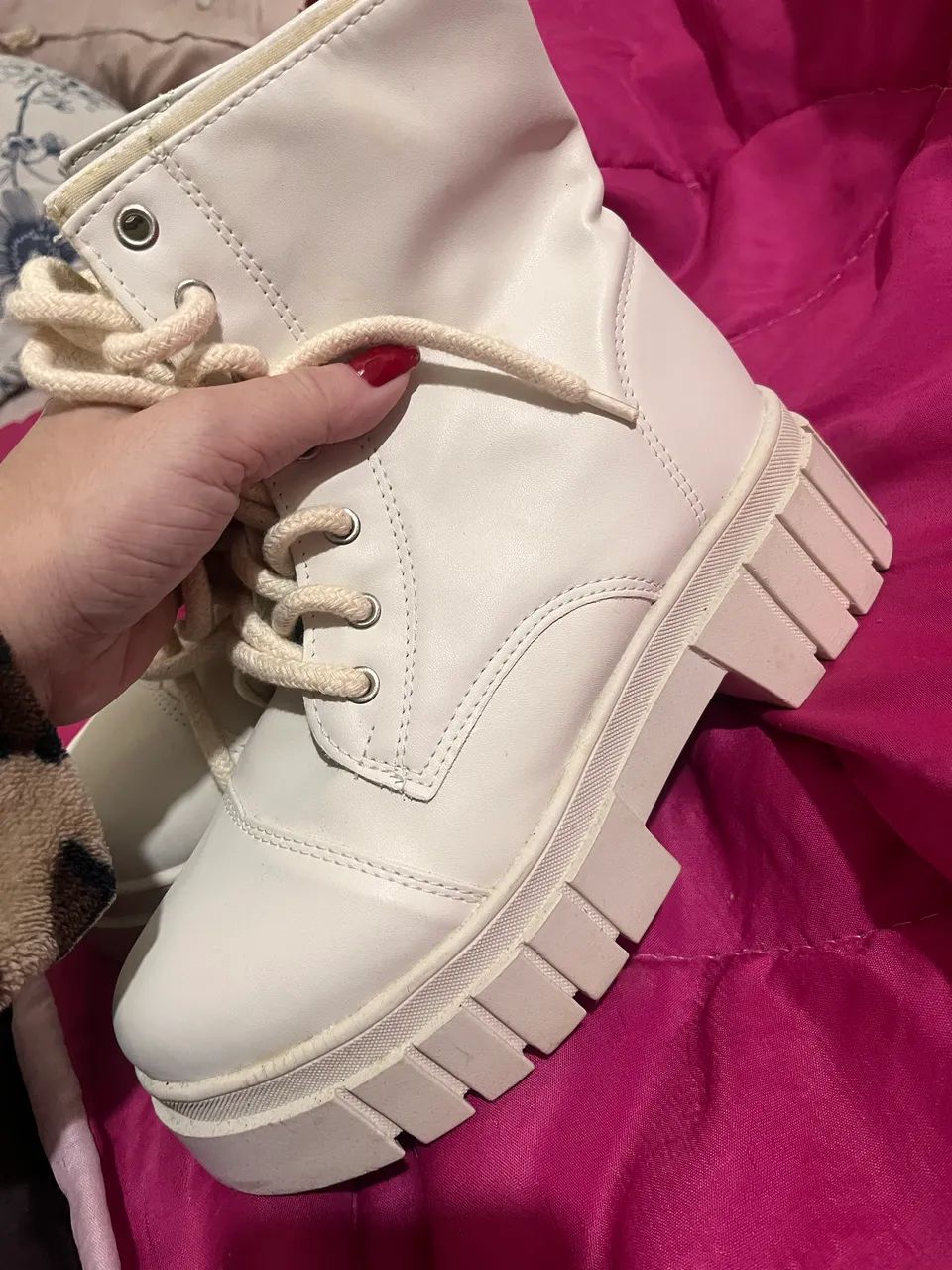 Coturno Off White - Foto 2