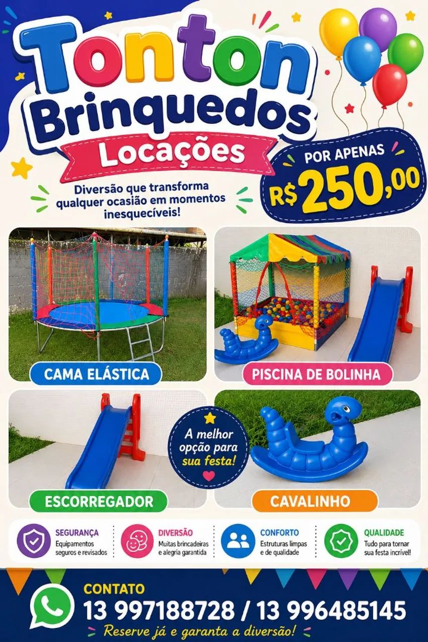Locação de Brinquedos para Festas 