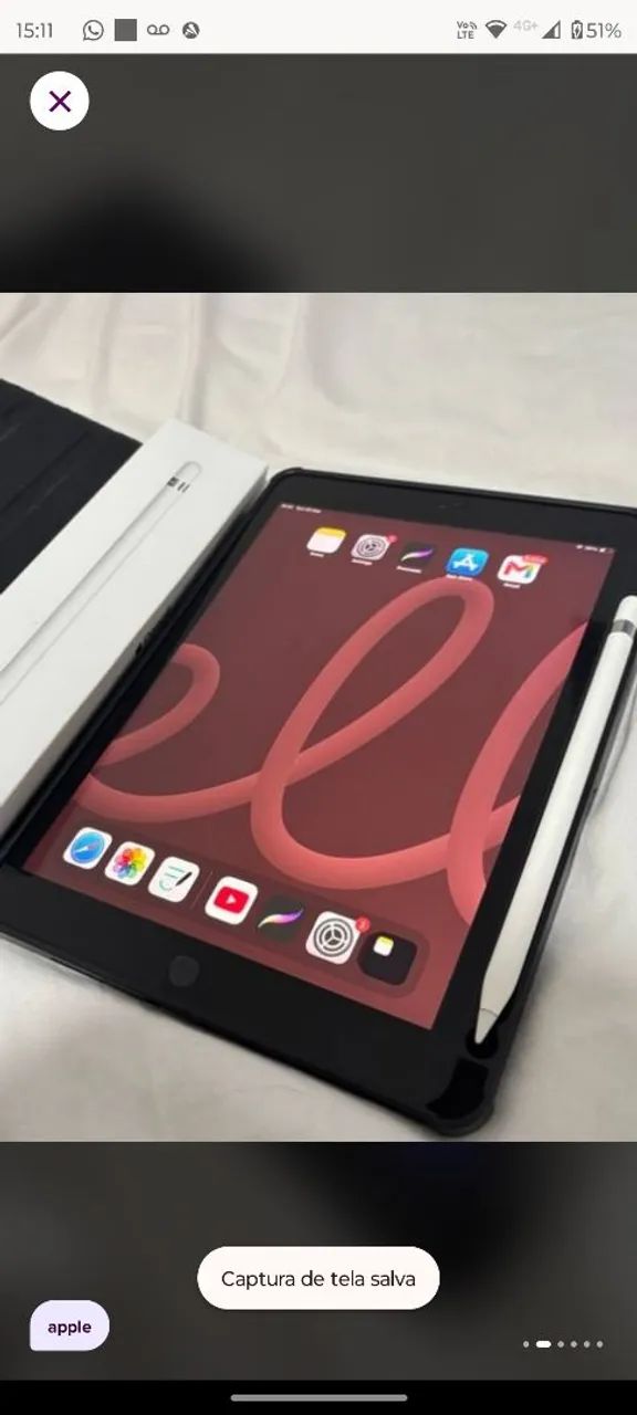 Ipad 8 de 32gb + Apple pencil  - Foto 2