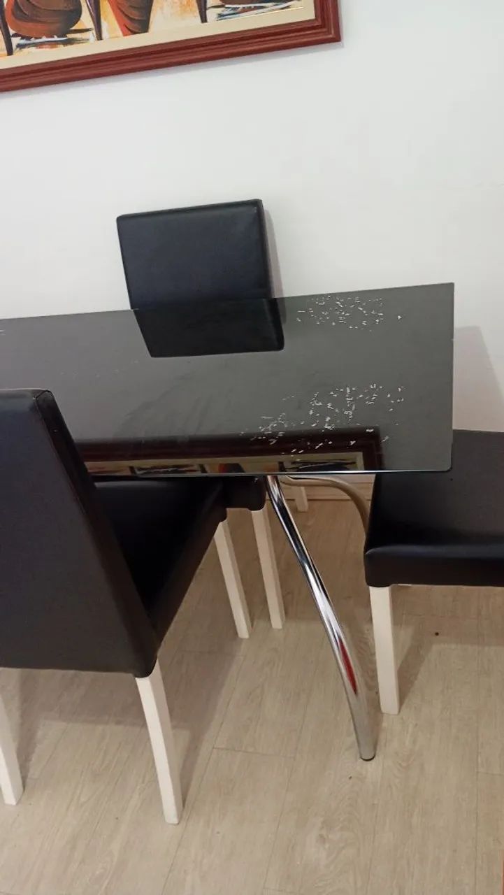 Mesa de Jantar 4 Cadeiras - Urgente - Foto 4