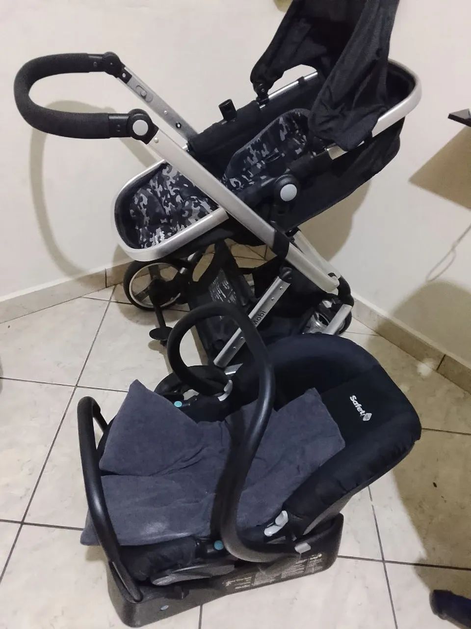 carrinho de bebê safady com bebe conforto  - Foto 4