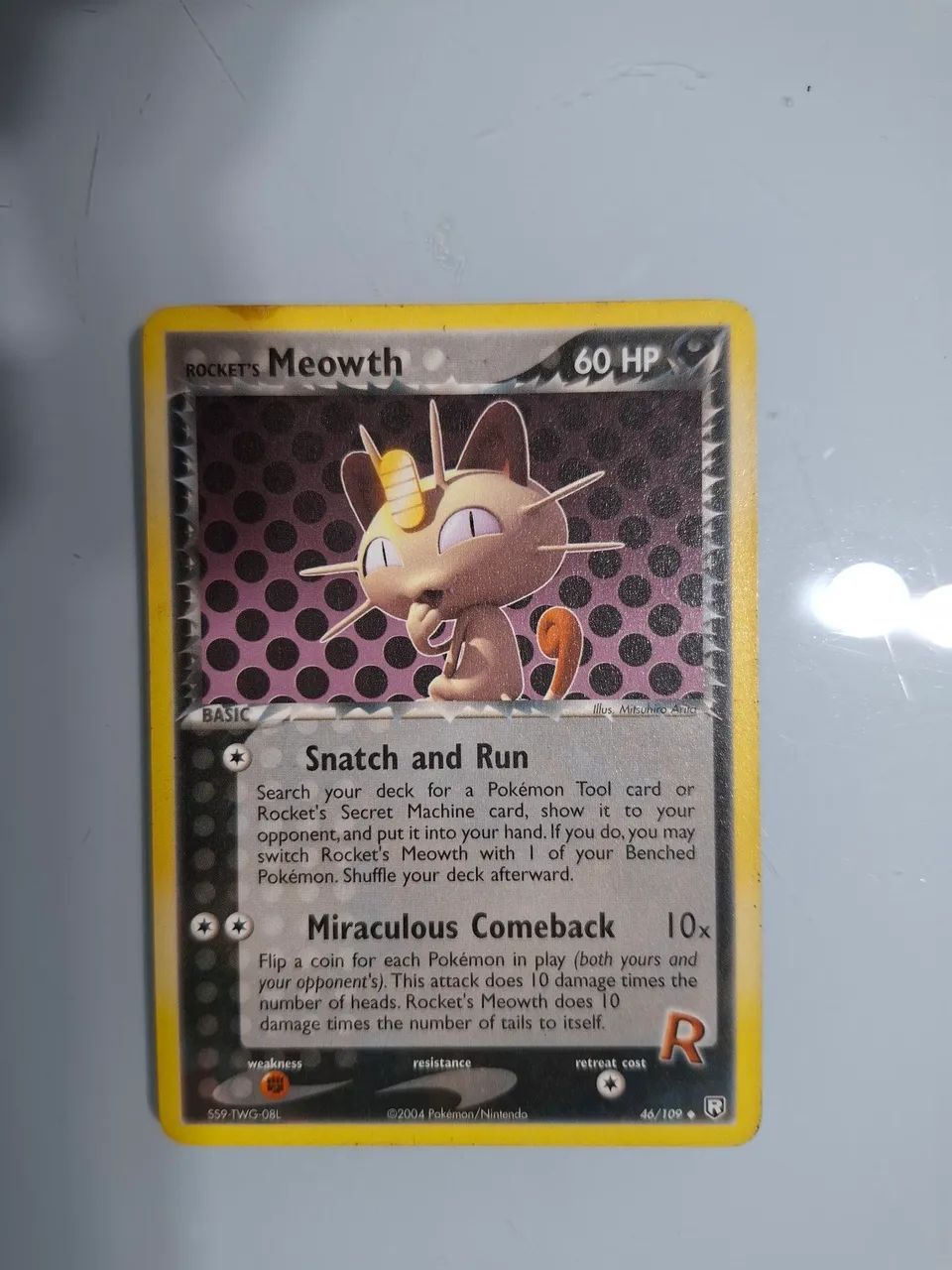 Carta Pokemon Rocket's Meowth 46/109 - Foto 2