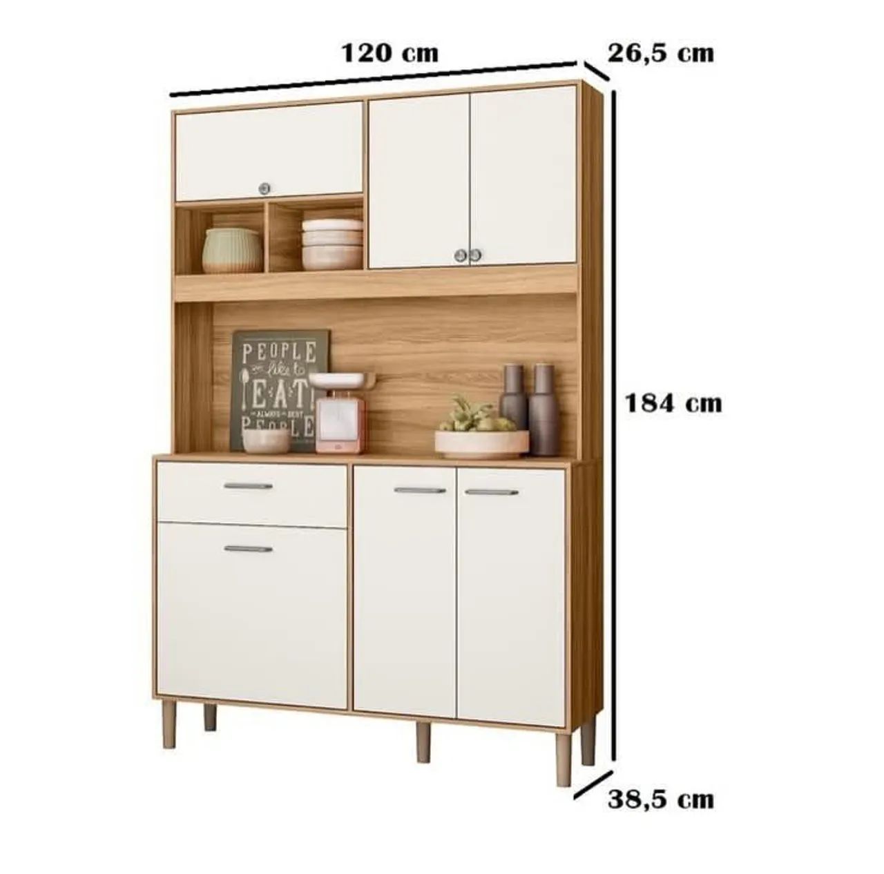 Cozinha Erva doce 1.20 cm 6 portas e 1 gaveta- Frete grátis alguns bairros  - Foto 3