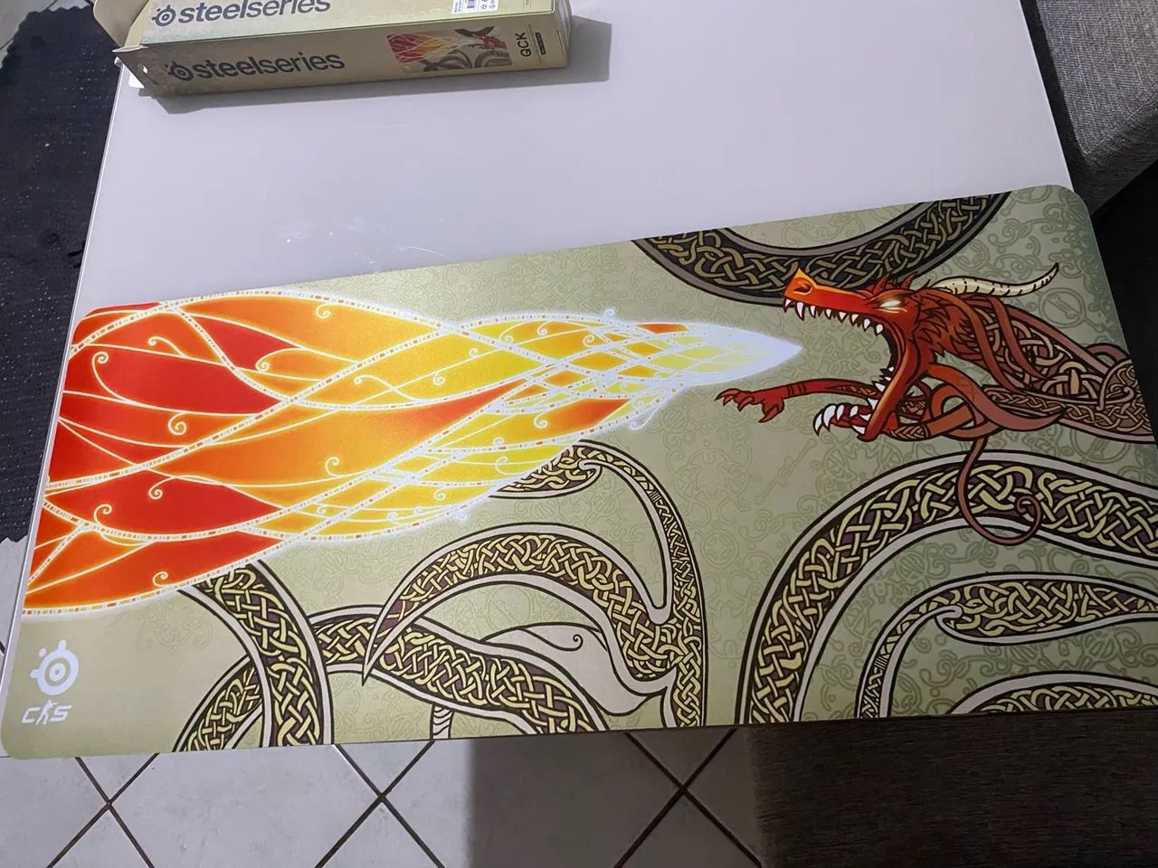 Kit Razer Ornata V3 e Mousepad Dragon Lore - Foto 5