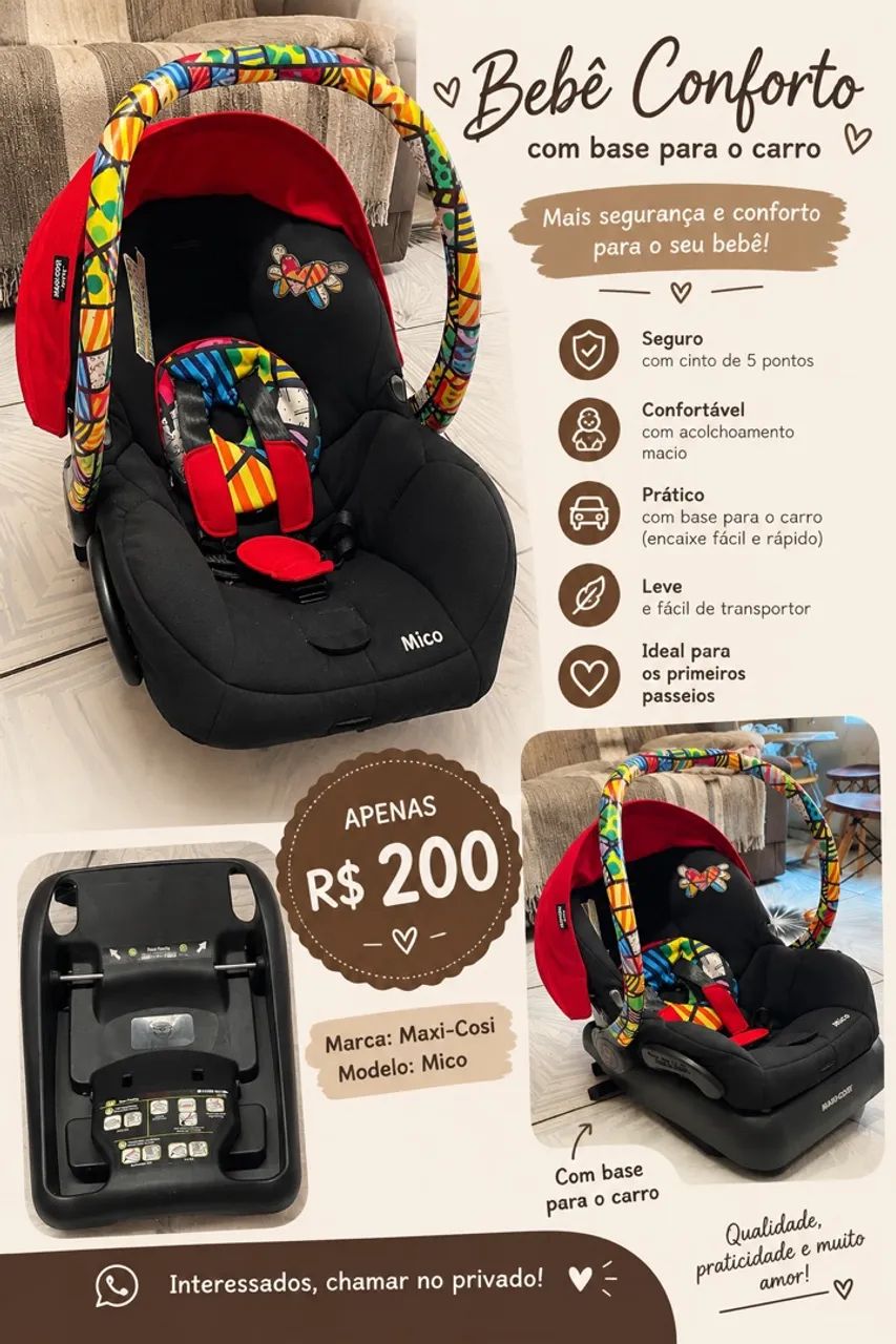 Vende-se bebê conforto 