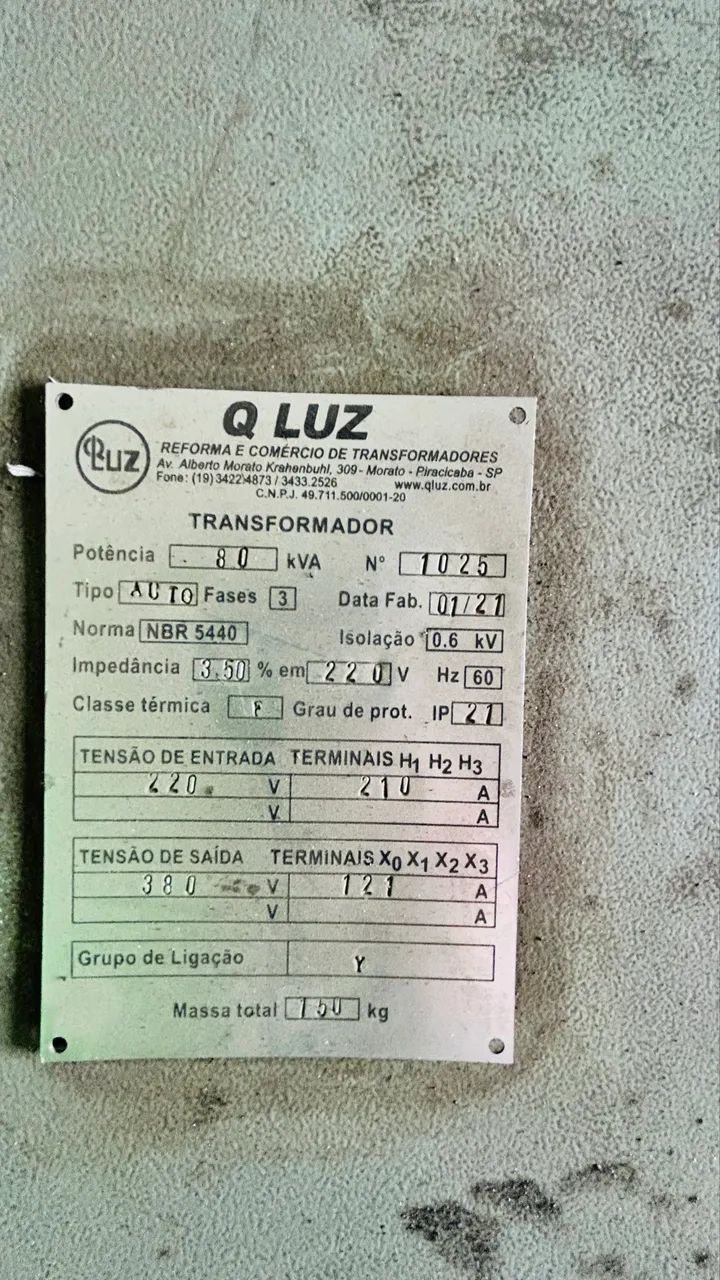 Trafo 80KVA