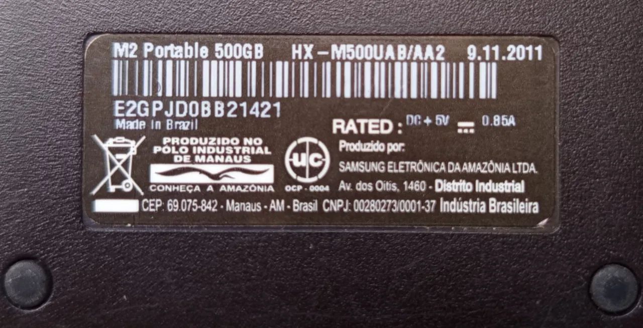 HD Externo 500 GB - Samsung  - Foto 2