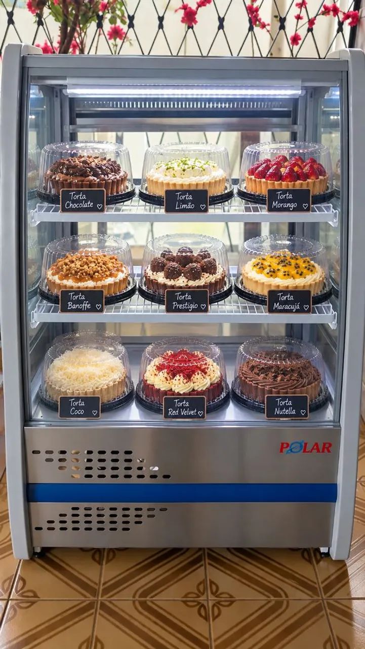 Expositor Refrigerado para Tortas e Bolos - Ótimo Estado