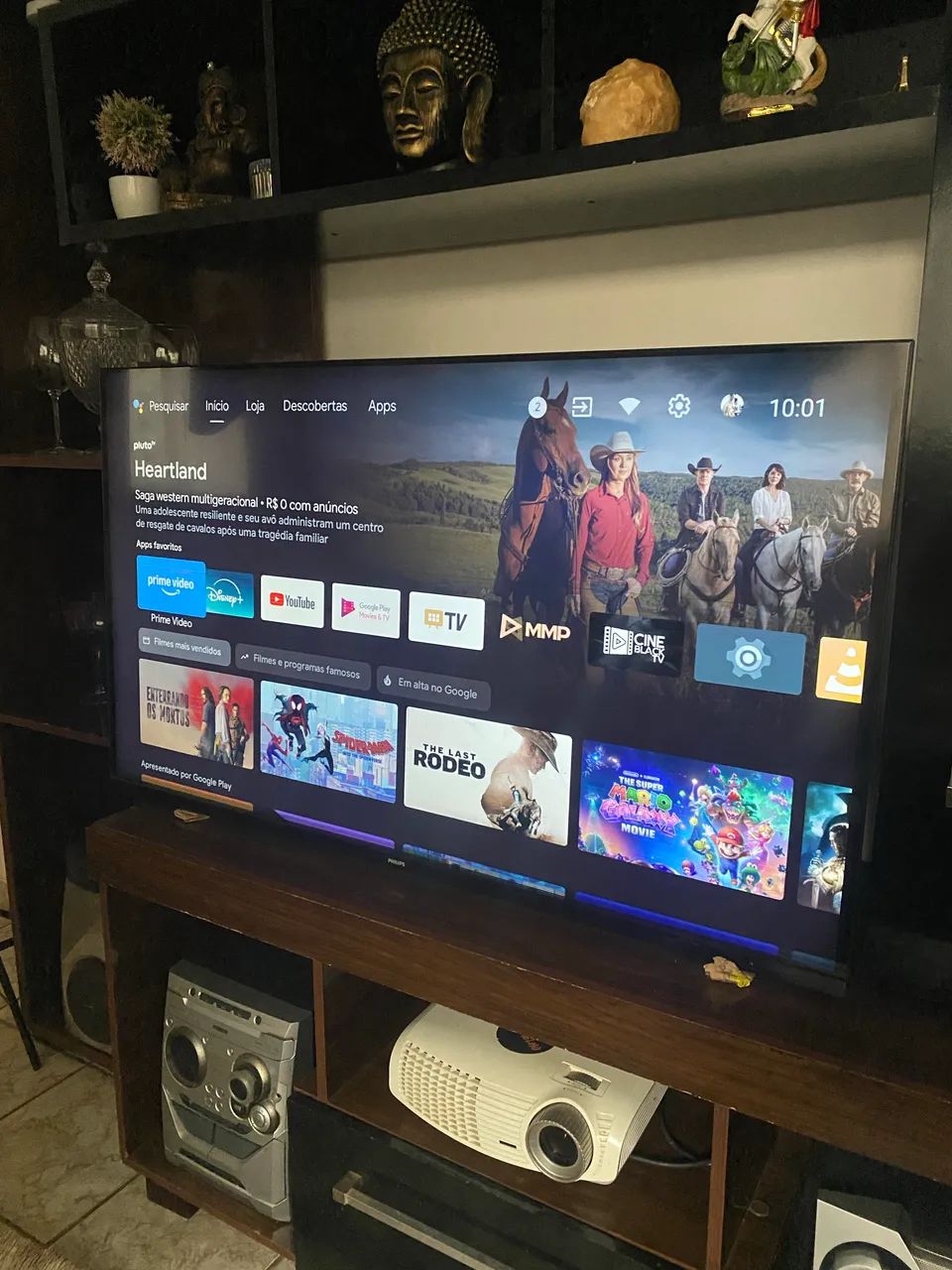 Smart Tv Philips 4k 50? com linhas 