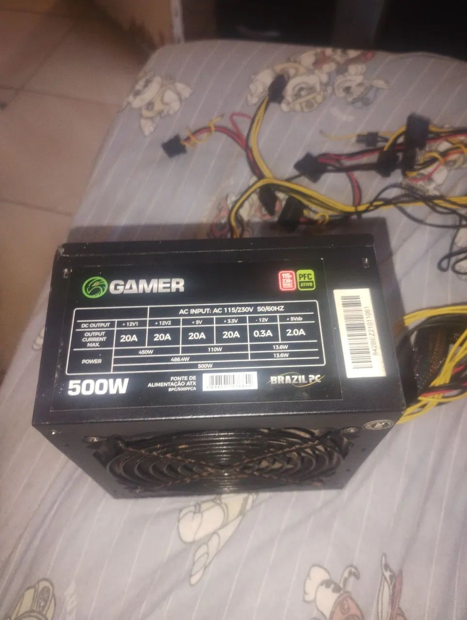 FONTE GAMER 550W FUNCIONANDO (ACEITO NEGOCIAR) 