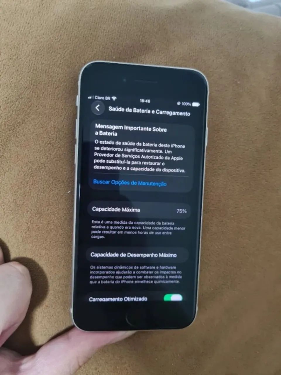 iPhone SE 3ª Geração 128GB Branco - Funcionando Perfeitamente - Foto 5