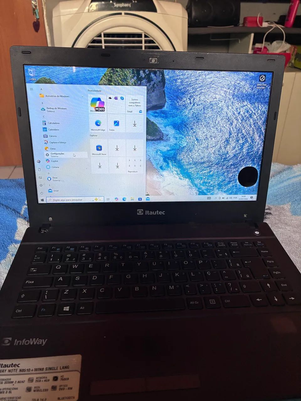 Notebook Itautec 1tb 