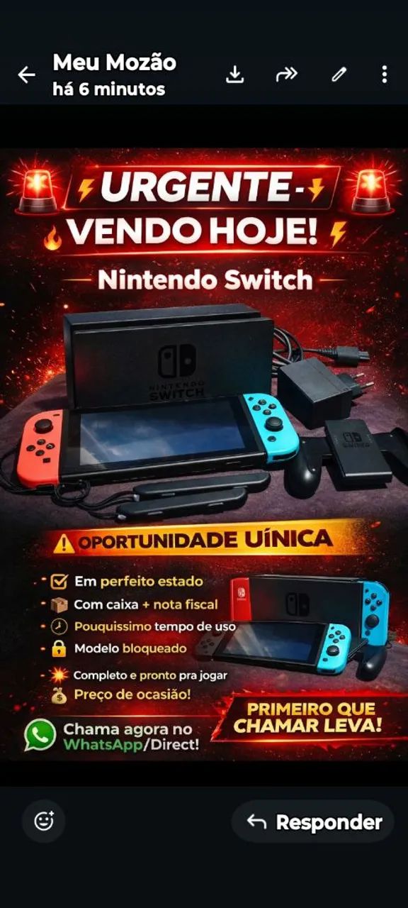 Vídeo game Nintendo switch