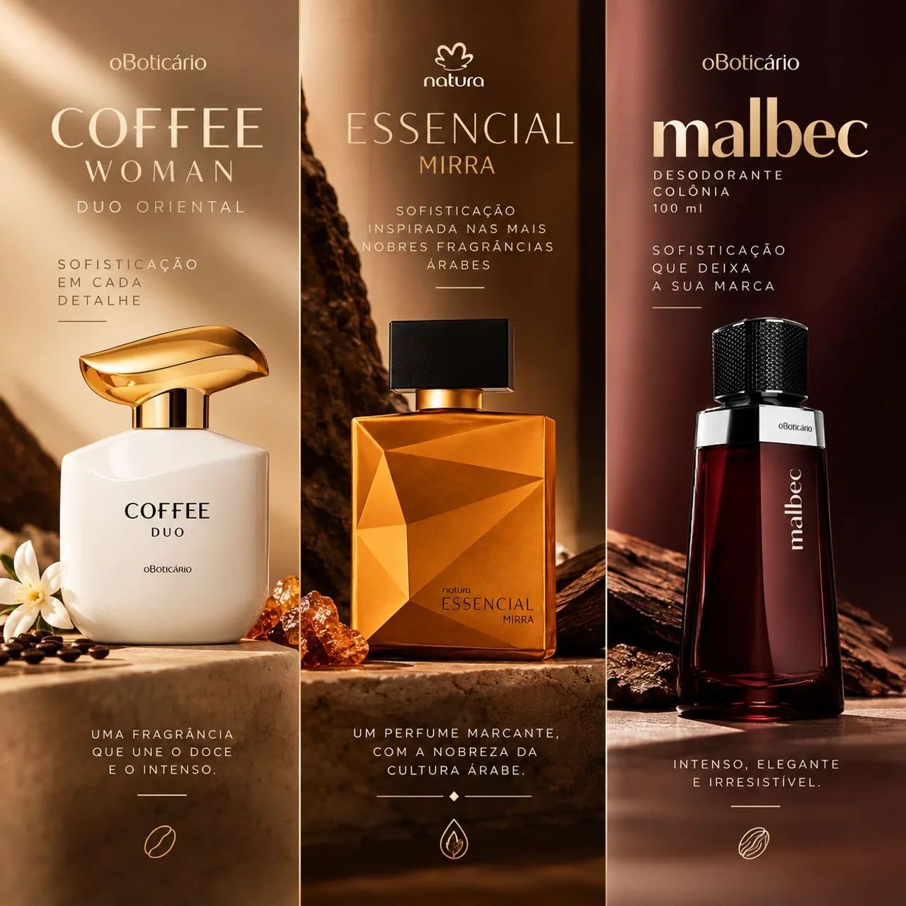 Perfume O Boticário  e Natura 
