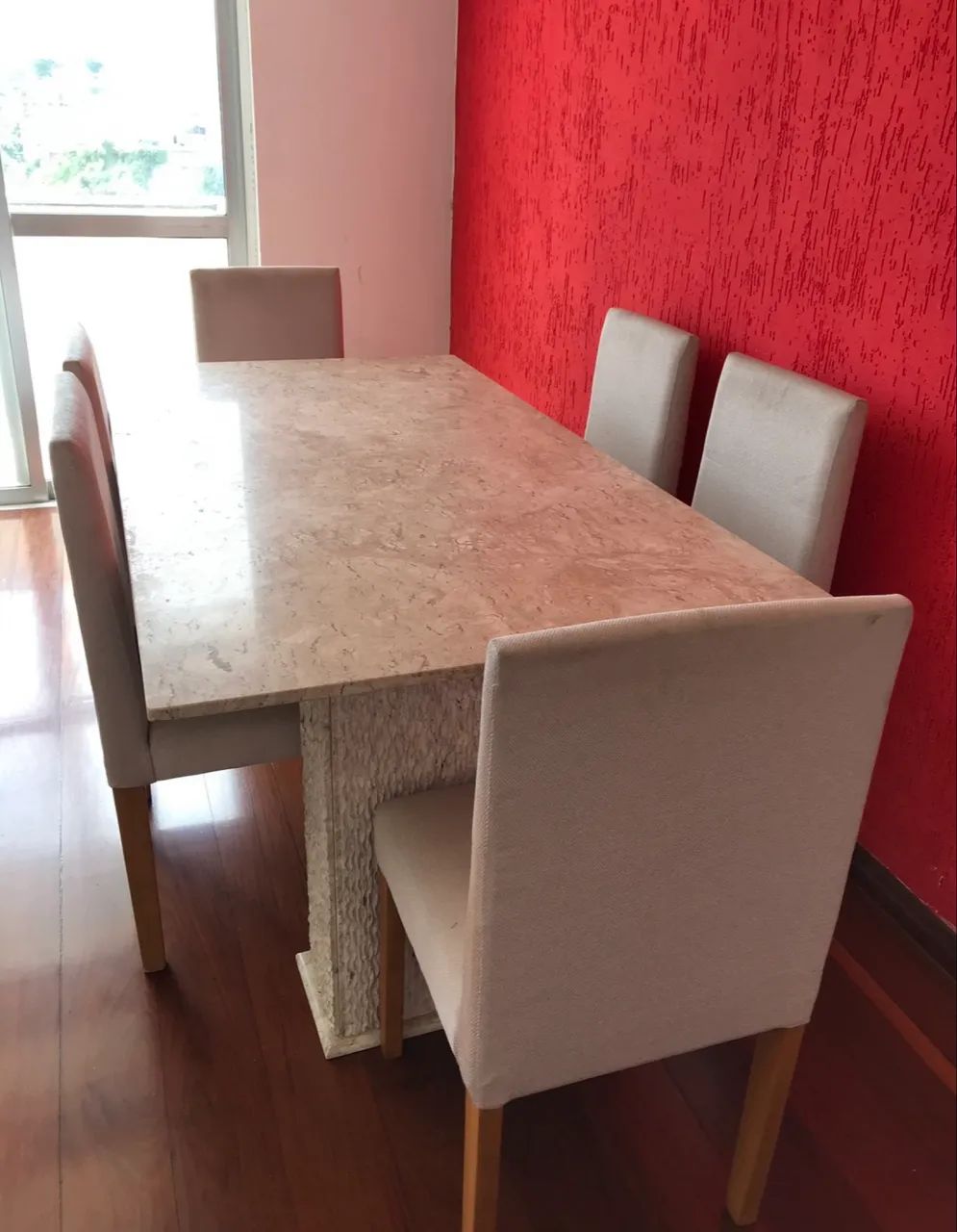 Mesa de Jantar em Granito Com 6 Cadeiras  - Foto 5