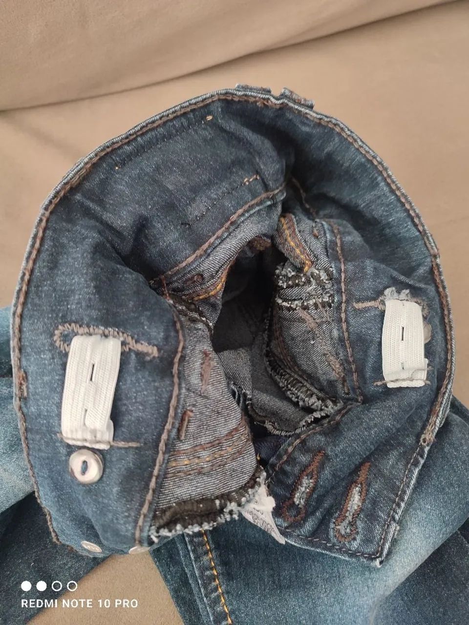 Calça infantil jeans escuro - Foto 5