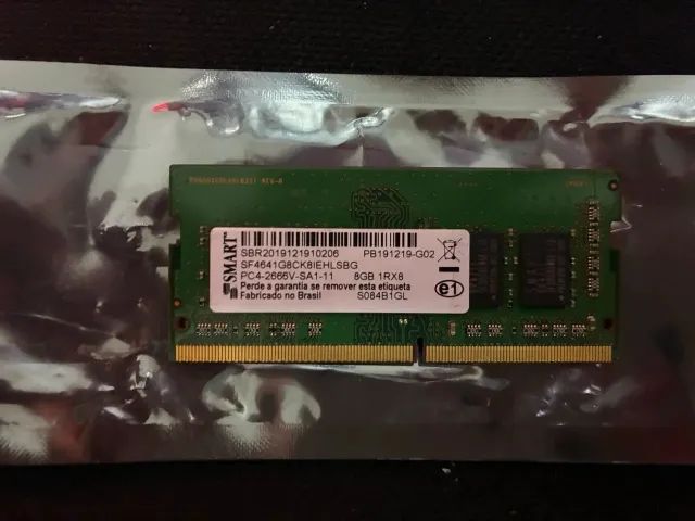 Memória RAM Notebook DDR4 Smart 8GB 2666mhz