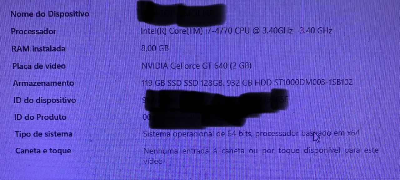 PC/CPU Gamer I7 4770 GT 640 - Foto 5