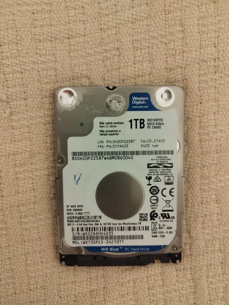 02 HD's para notebook, de 1TB e 500GB - Foto 2