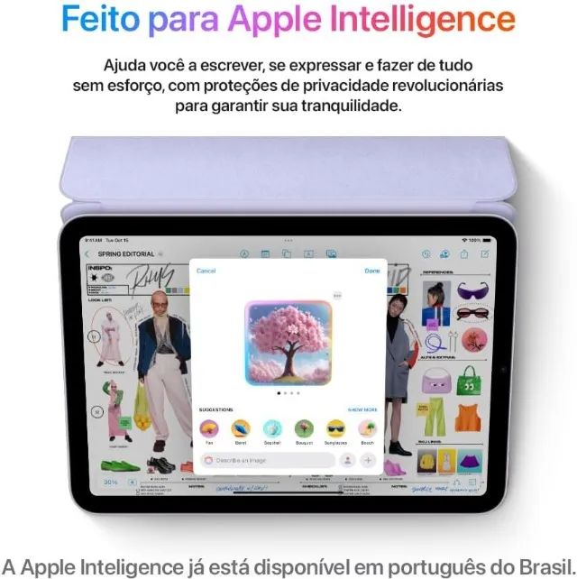 iPad mini A17 Pro (Wi-Fi, de 128 GB) - Cinza-espacial - Tablets e