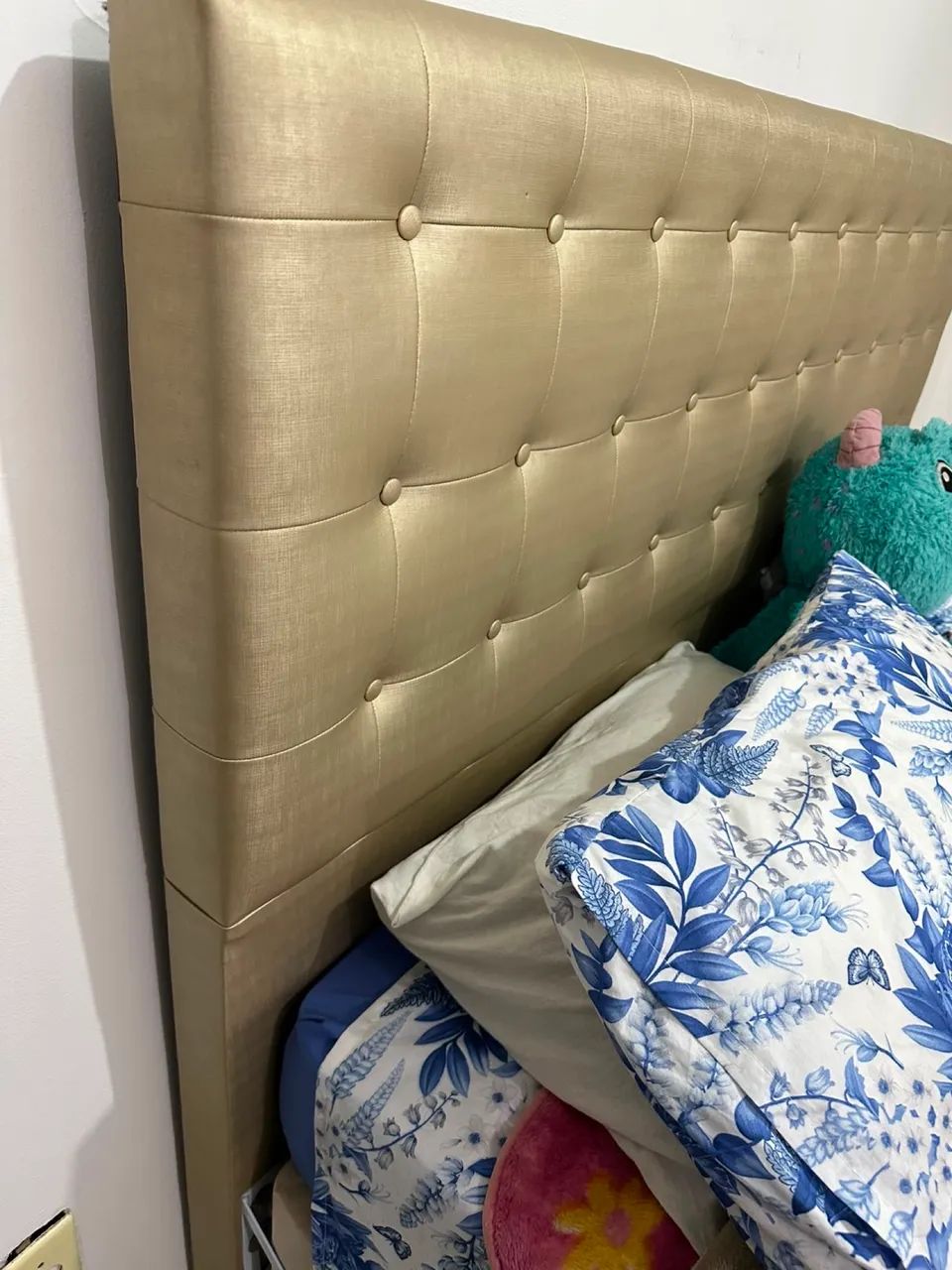 Cama colchão cabeceira Quenn Seminovos  - Foto 4