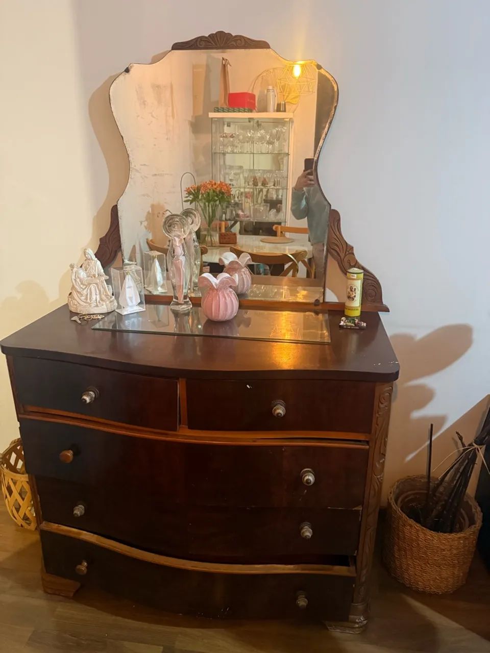 Cômoda provençal em madeira  - Foto 3