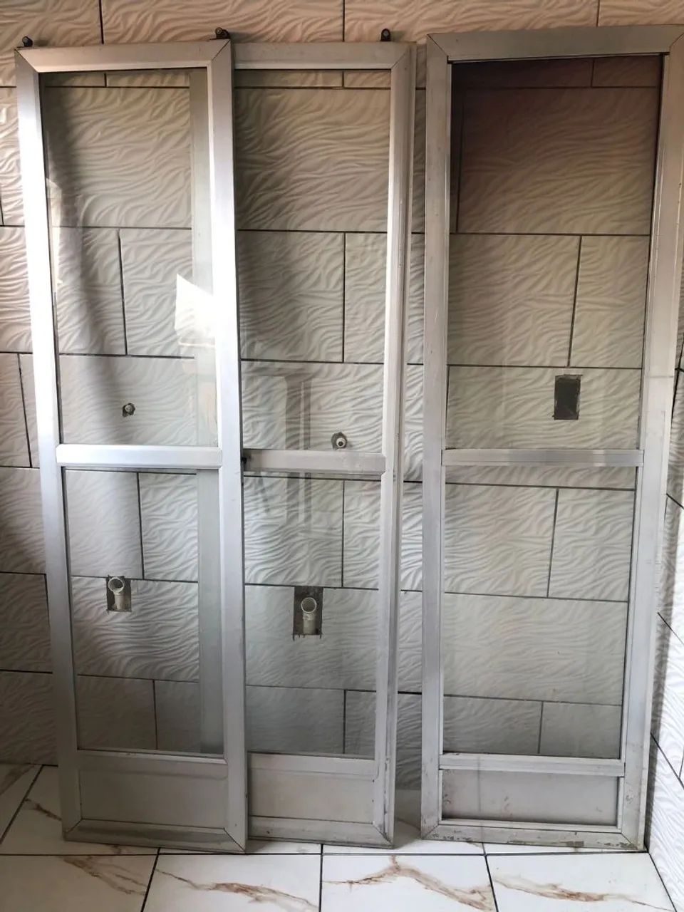 Porta de alumínio 3 folhas