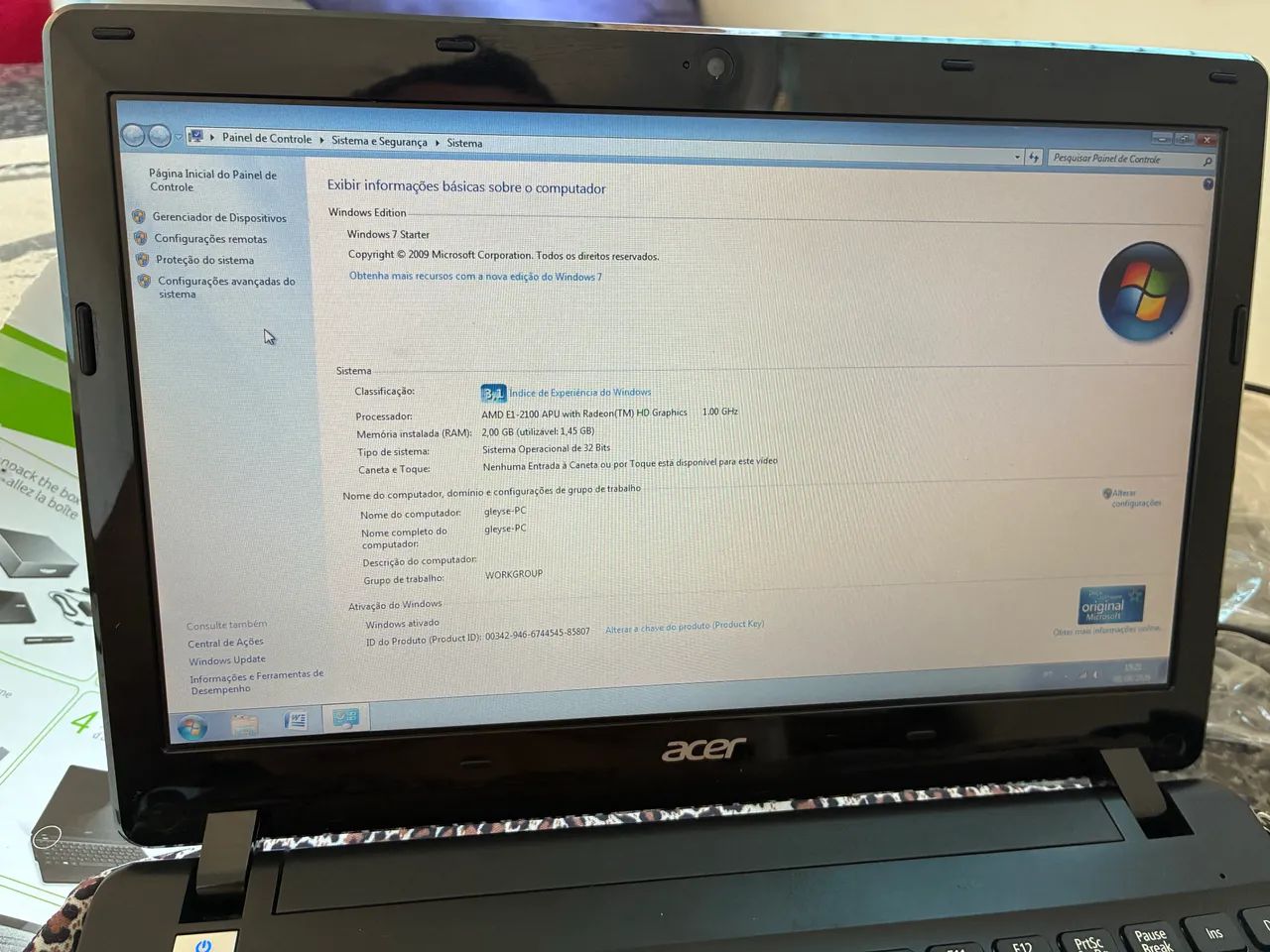 Netbook  acer aspire - Foto 3