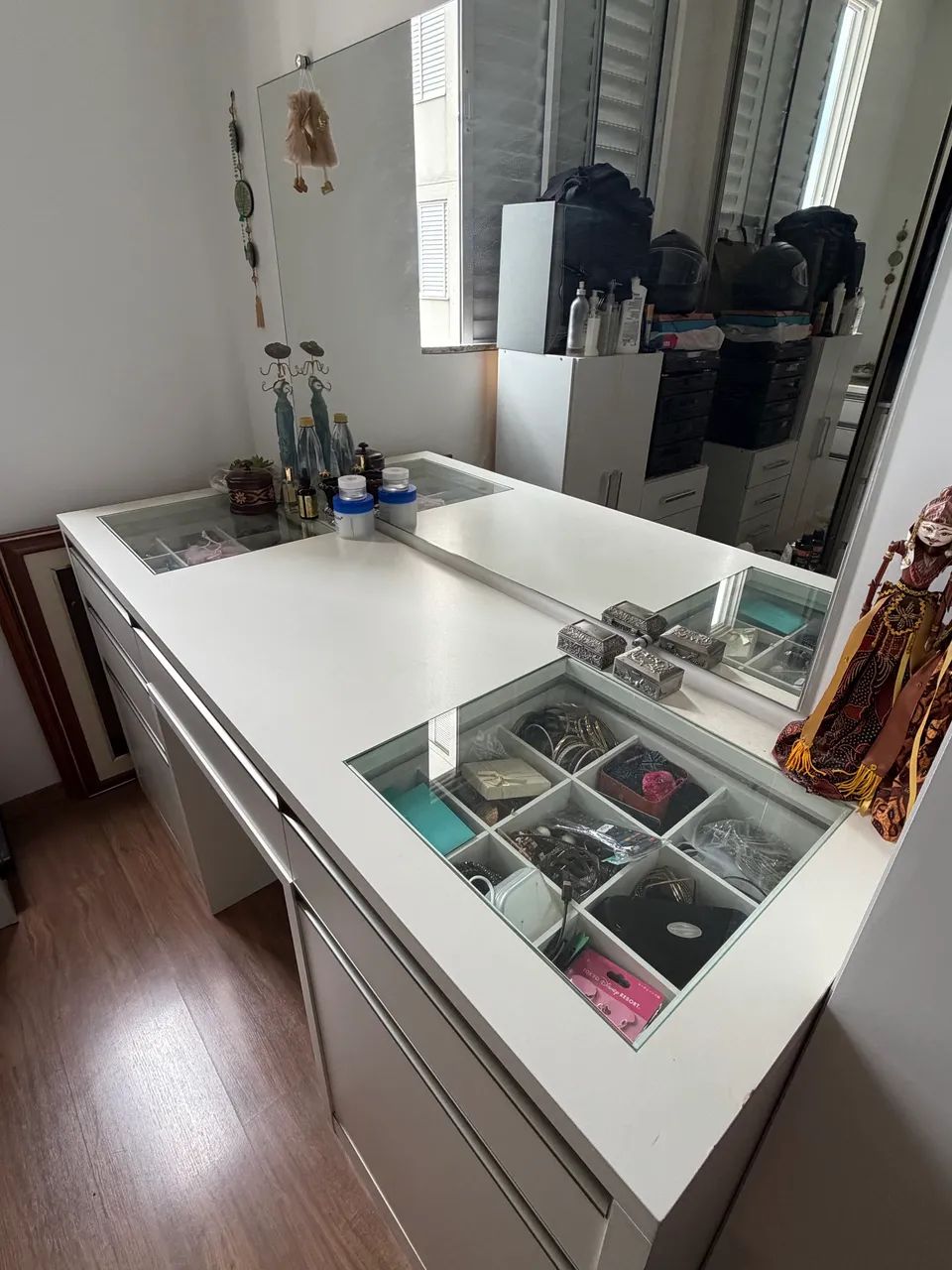 Camarim Penteadeira em MDF Branco - Foto 2