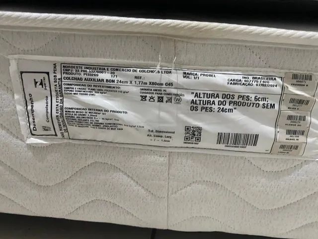 CAMA BOX COM COLCHÃO DE MOLAS + CAMA AUXILIAR PROBEL  - Foto 2