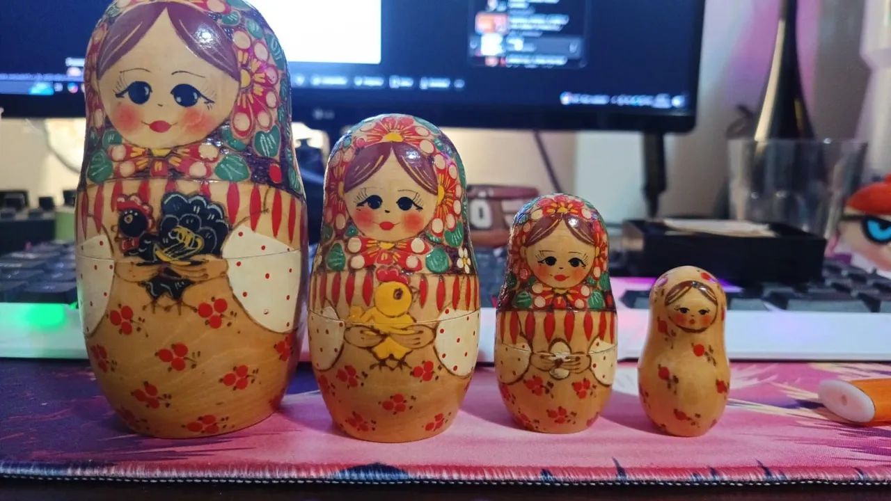 Matrioska Boneca Russa em madeira  - Foto 2