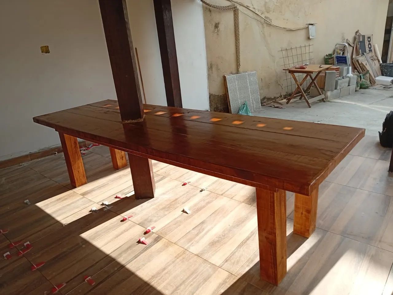 Mesa grande sob medida de madeira  - Foto 2