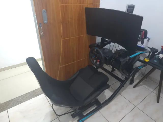 Cockpit Extreme Simracing Suporte Para Volante Estação Completa Fórmula 1 Fx1