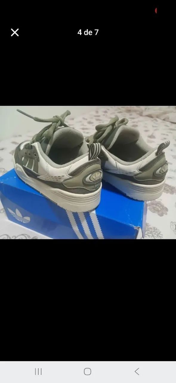 Tênis adidas adi2000 verde e bege  - Foto 4