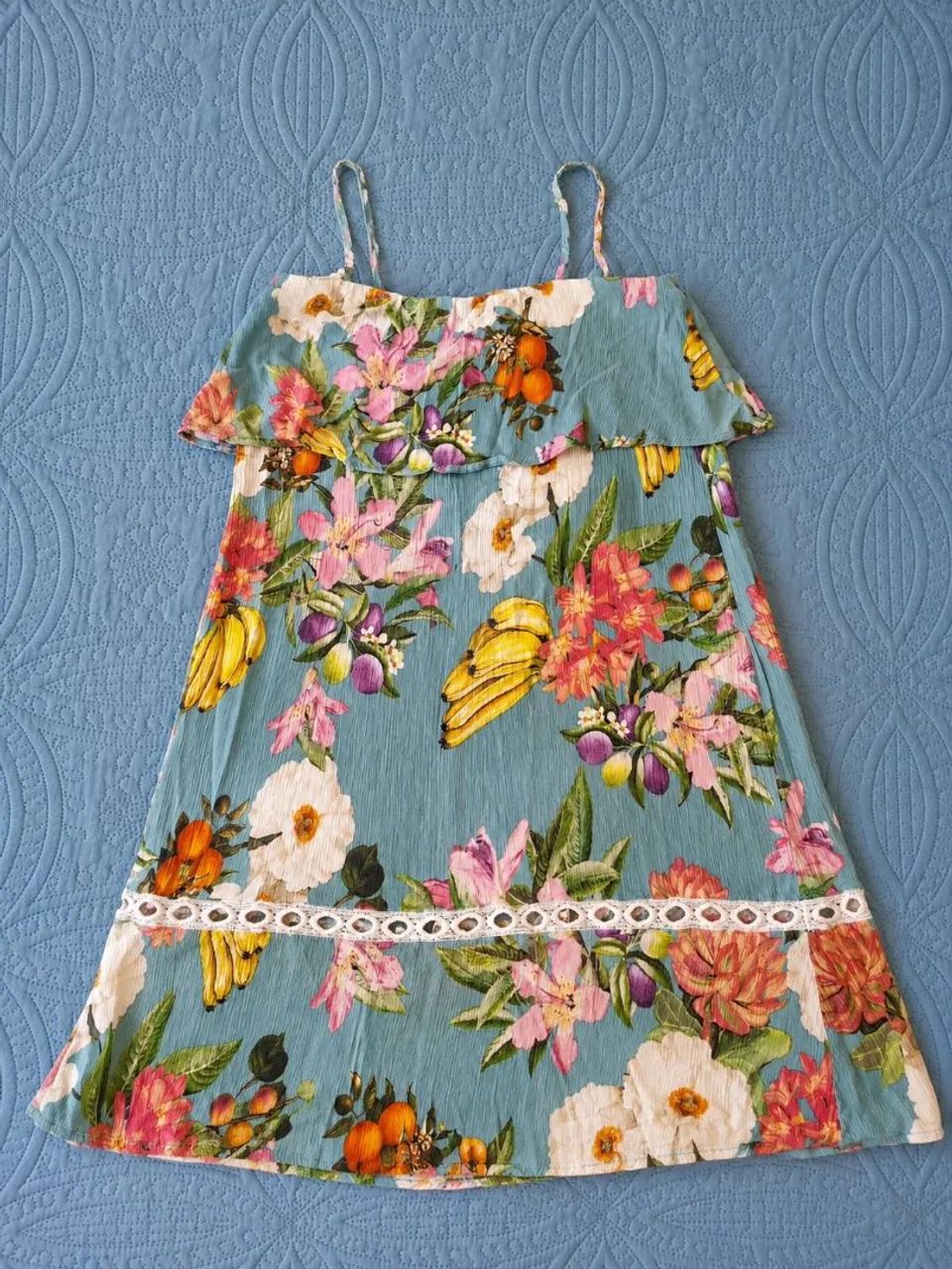 Vestido estampado Farm tamanho P