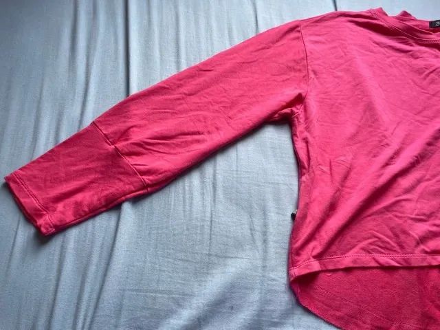 blusa cropped manga longa rosa - Foto 3